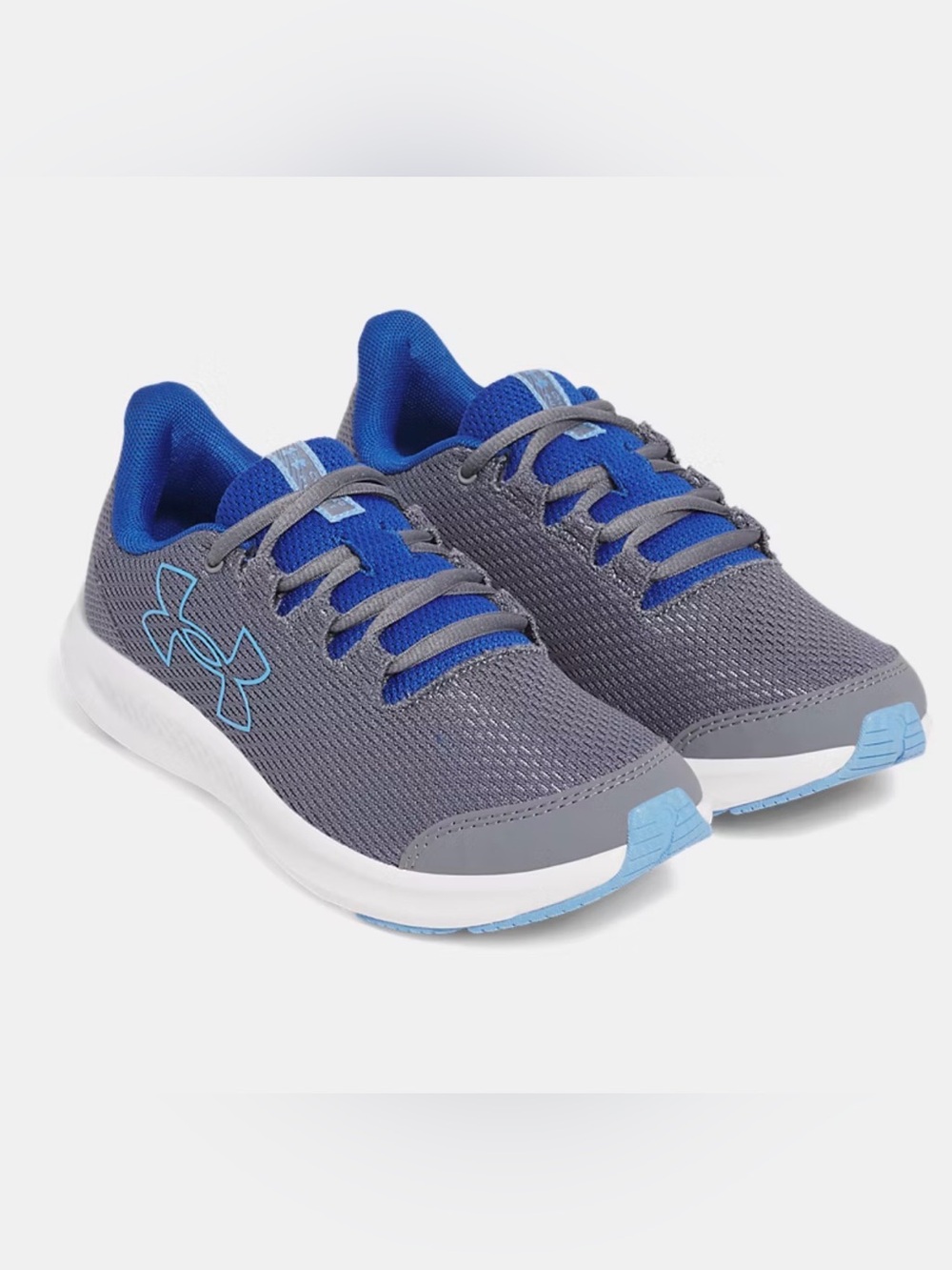 NWOT UNDER ARMOR Charged Pursuit 3 Big Logo Boys Running Shoes, Sneakers Sz 6.5Y